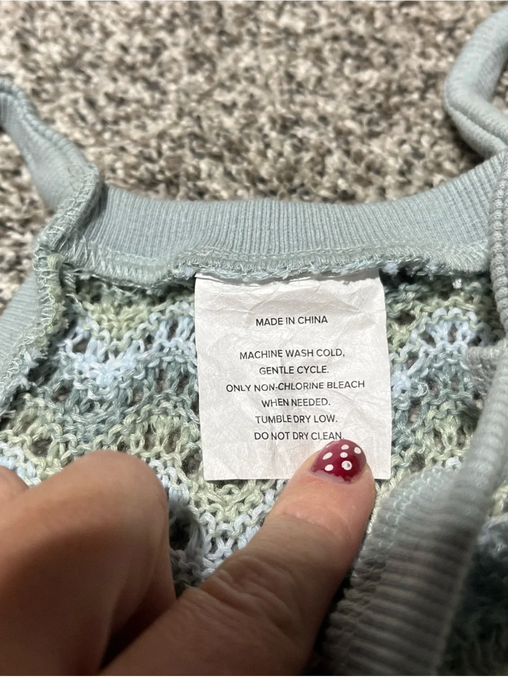 Koolaburra by Ugg Dog Knit Dress Green Blue Size Large Mila